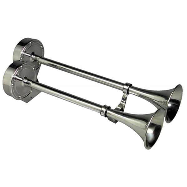 Deluxe Stainless Steel Waterproof Shorty Dual Trumpet image number null