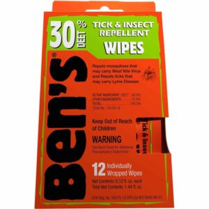 Ben's 30 Tick & Insect Repellent Wipes, 12-Pack image number null