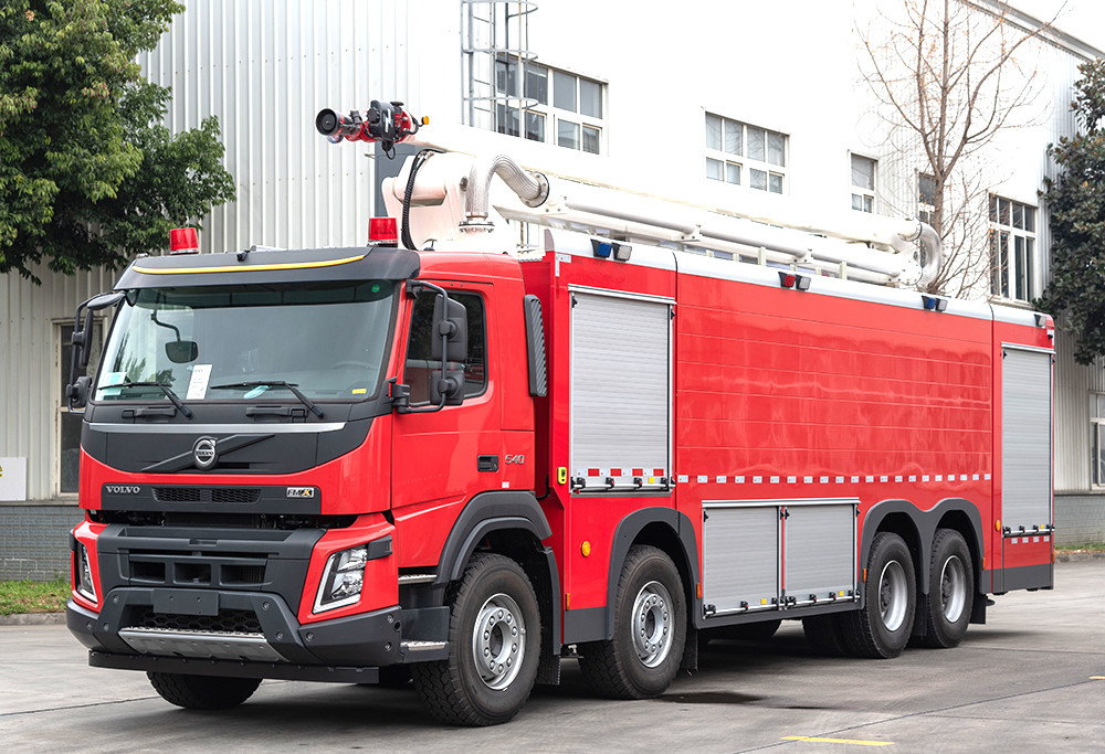 Euro 6 Aluminum Alloy Welded Structure Aerial Fire Truck Anti Rust