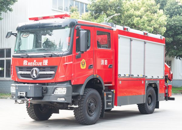 BEIBEN Rescue Special Fire Truck with Winch & Crane & Generator